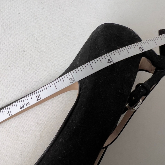 Zara Dating black open back suede heels - Picture 14 of 14